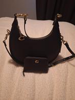 Mooie coach tas met portemonee, Ophalen of Verzenden, Zwart, Handtas