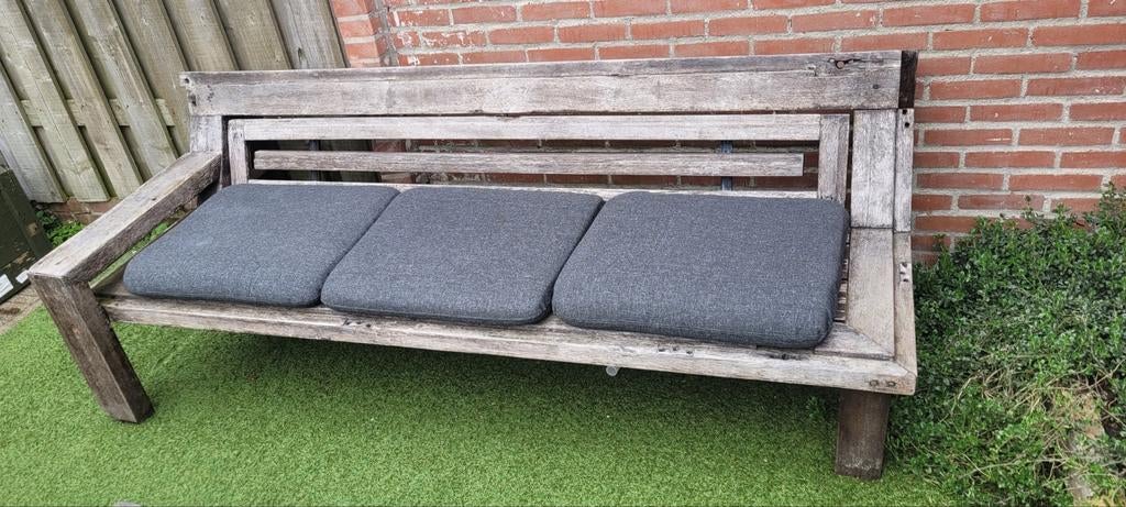 Houten tuinbank, Tuin en Terras, Tuinbanken, Ophalen, Gebruikt, Hout