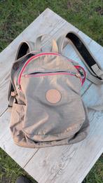 Kipling rugzak - Grijs met rode rits, Gebruikt, Ophalen of Verzenden, Minder dan 25 cm, Kipling