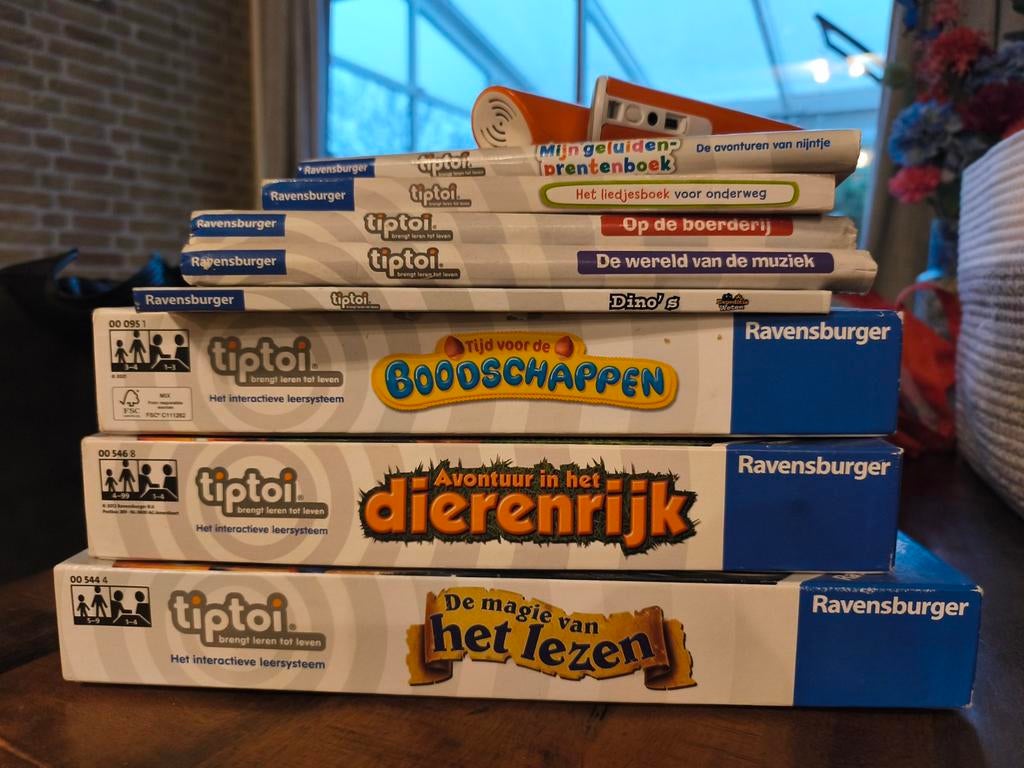 Groot tiptoi pakket: 3 spellen, 5 boeken, 2 pennen, Kinderen en Baby's, Ophalen of Verzenden, Zo goed als nieuw, Taal en Lezen