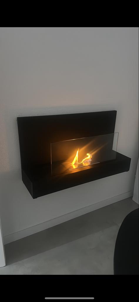 Moderne Bio Ethanol Haard - Wandmodel, Ophalen, Zo goed als nieuw, Hangende haard, Overige soorten