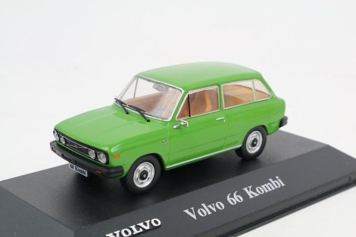 1:43  Volvo 66 Kombi 1975 + Folder  -  Nu €16,95, Hobby en Vrije tijd, Modelauto's | 1:43, Overige merken, Auto, Info@bram-modelcars.nl