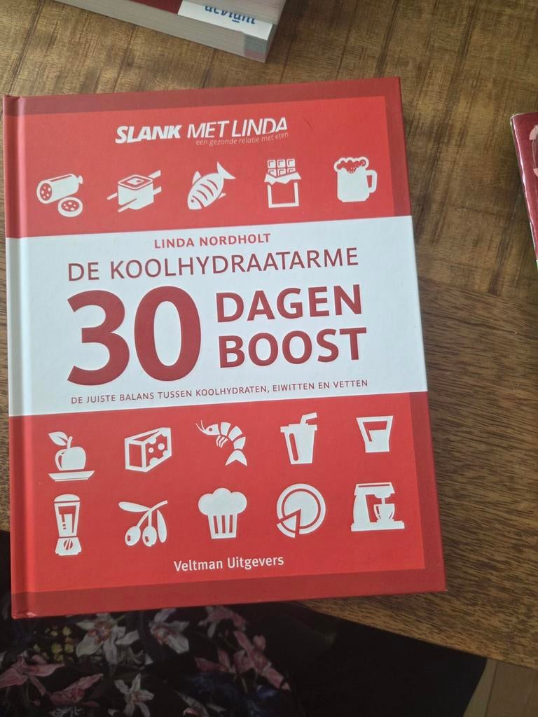De Koolhydraatarme 30 Dagen Boost - Slank met Linda, Boeken, Ophalen of Verzenden, Zo goed als nieuw, Dieet en Voeding, Linda Nordholt