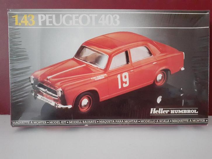 Peugeot 403 1/43 bouwdoos Heller, Hobby en Vrije tijd, Modelbouw | Auto's en Voertuigen, Nieuw, Auto, 1:32 tot 1:50, Heller, Ophalen of Verzenden