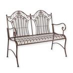Metalen tuinbank met rugleuning, Ophalen of Verzenden, Metaal