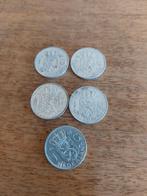 5 ZILVEREN GULDENS JULIANA, Postzegels en Munten, Munten | Nederland, Ophalen, Koningin Juliana, 1 gulden