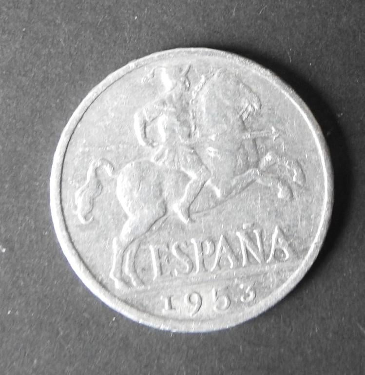 Munt Spanje  Diez Cents 1953, Verzenden, Overige landen, Losse munt
