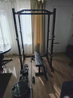fitness set, power rack, Olympische gewichten 127.5kg,, Sport en Fitness, Fitnessmaterialen, Ophalen, Zo goed als nieuw, Overige typen