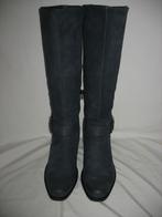 Leren Suéde Laarzen Mt. 39 Blauw, Ophalen, Zo goed als nieuw, Blauw, Hoge laarzen