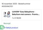Babyfoon - weinig gebruikt, ideaal voor oppas!, Kinderen en Baby's, Babyfoons, Ophalen of Verzenden, Zo goed als nieuw, 250 meter of meer
