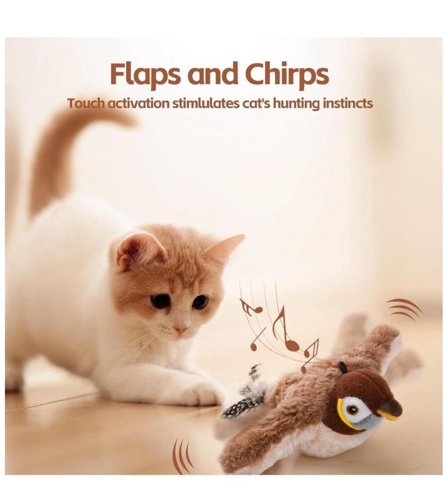 Dancing sparrow incl usb + kattenkruid + hook, Dieren en Toebehoren, Katten-accessoires, Ophalen of Verzenden