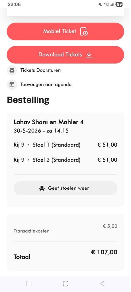 Mahler 4, concertgebouw zaterdagmatinee 30 mei 2026, Tickets en Kaartjes, Concerten | Klassiek, Twee personen, Mei