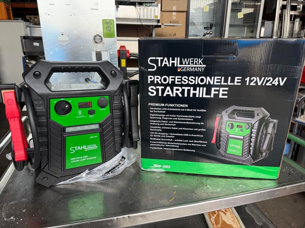 Stahlwerk Germany SW-5001 Jump Starter power booster, Auto diversen, Ophalen of Verzenden, Nieuw