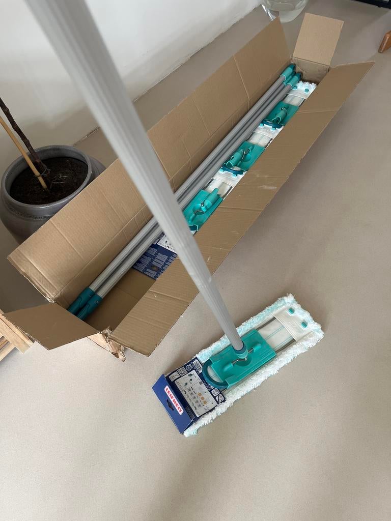 Leifheit Microvezel Dweil met Stok - Nieuw in Doos, Ophalen, Mop of Dweil