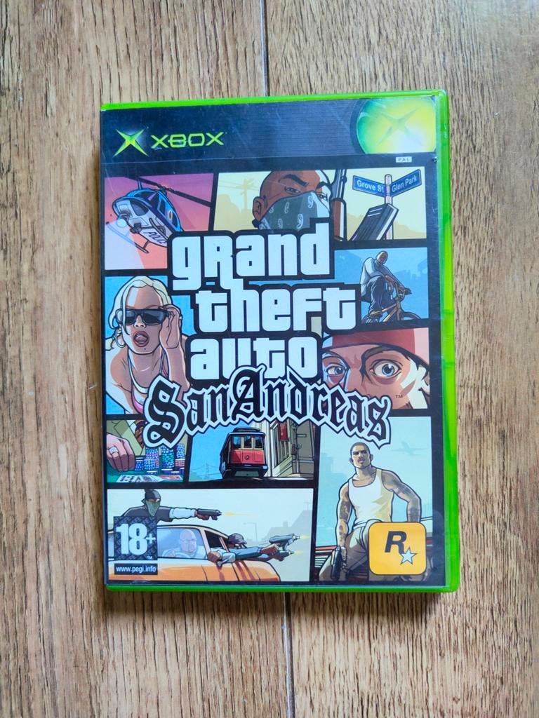 Xbox Original spel - GTA Grand Theft Auto San Andreas, Avontuur en Actie, Vanaf 18 jaar, 1 speler, Ophalen of Verzenden