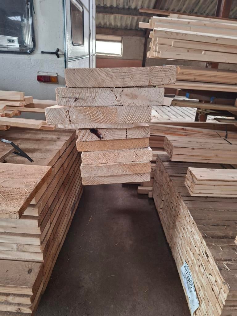Partij Vuren CLS Hout 38x235mm B-keus - Diverse Lengtes, Gebruikt, 25 tot 50 mm, Ophalen of Verzenden, 300 cm of meer