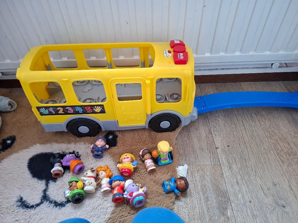 Little people schoolbus, Kinderen en Baby's, Speelgoed | Fisher-Price, Ophalen, Gebruikt, Speelset, Met licht