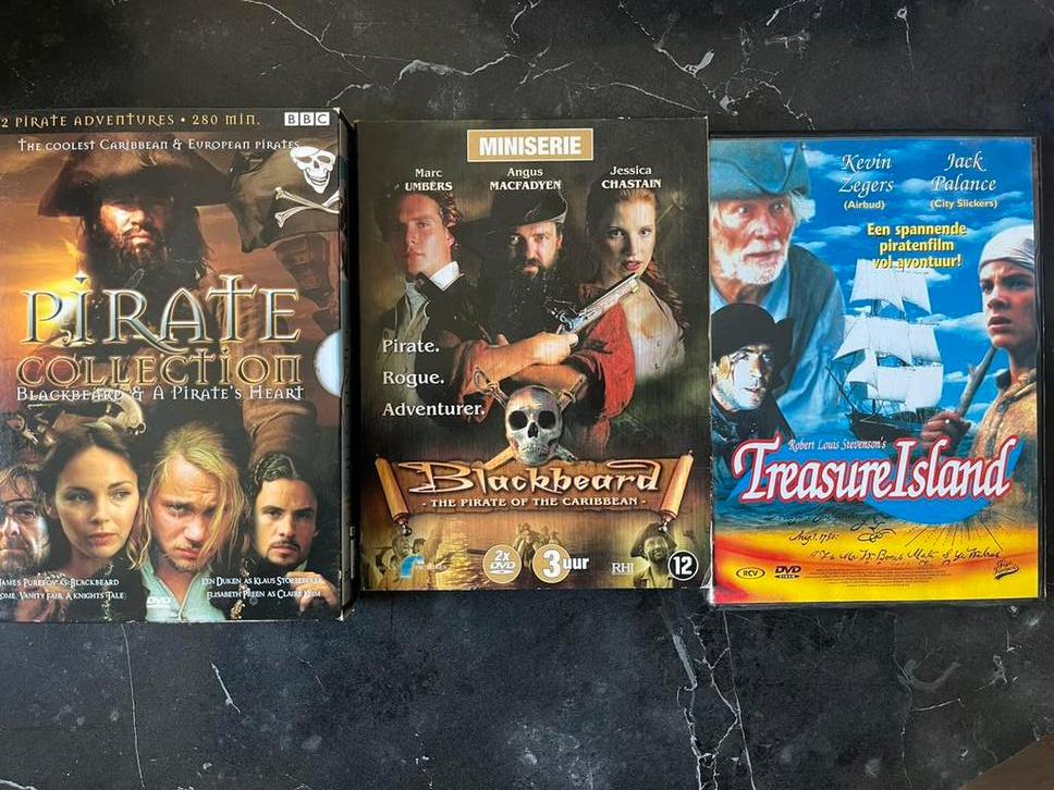 Piraten dvd lot, Boxset, Ophalen of Verzenden, Zo goed als nieuw, Actie en Avontuur