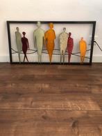 Metalen schilderij met figuren, Ophalen