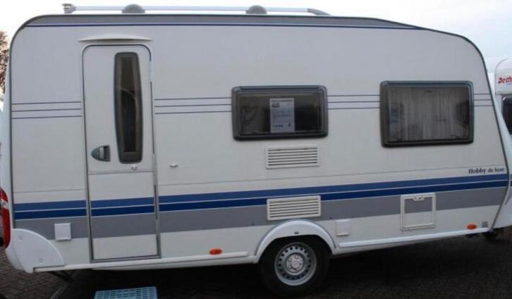 Hobby De Luxe Easy SF 440 - Compacte caravan uit 2008, Caravans en Kamperen, Caravans, Particulier, tot en met 3, 1000 - 1250 kg