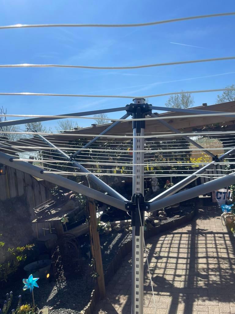 Leifheit Linolift 600 Quickstart droogmolen 60meter, Tuin en Terras, Droogmolens en Wasrekken, Ophalen, Zo goed als nieuw, Droogmolen
