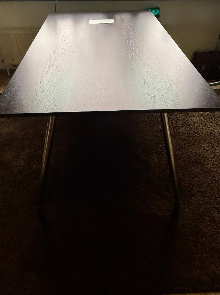 Bureau, Huis en Inrichting, Bureaus, Gebruikt, Overige typen, IKEA, Industrieel, Overige materialen, Zwart, Demontabel, In hoogte verstelbaar