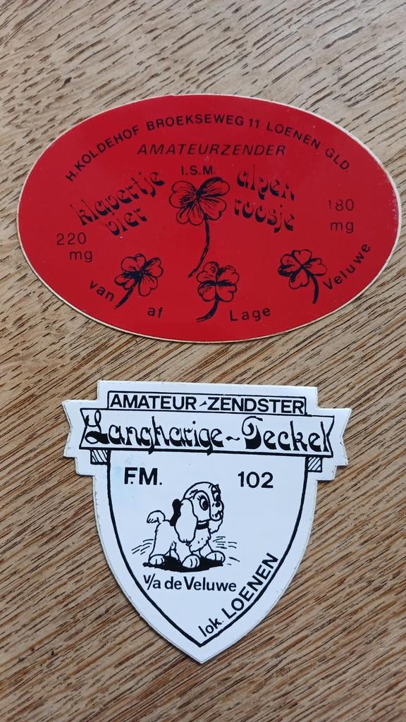 Stickers piraat amateur zender Radio, LOENEN, Ophalen of Verzenden, Zo goed als nieuw