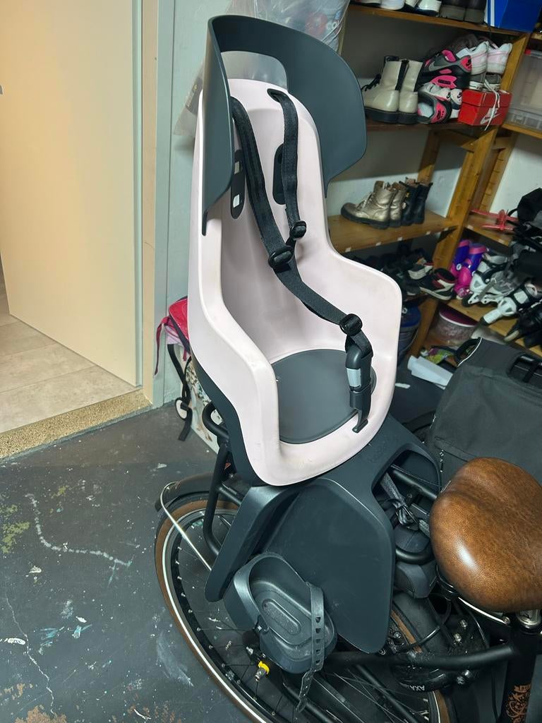 Bobike Maxi GO roze fietsstoeltje, Ophalen, Achterzitje, 9 t/m 18 kg, Gebruikt