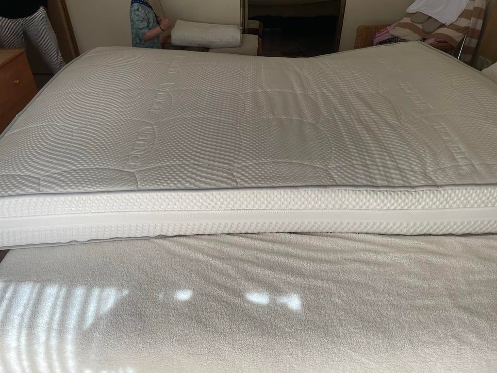 Maat Platinum border 500 NASA Tencel matras 210x160x20 cm, Ophalen, 210 cm, Tweepersoons, Zo goed als nieuw
