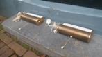 set 2x vintage wandlamp, bedlamp, leeslamp messing draaibaar, Ophalen of Verzenden