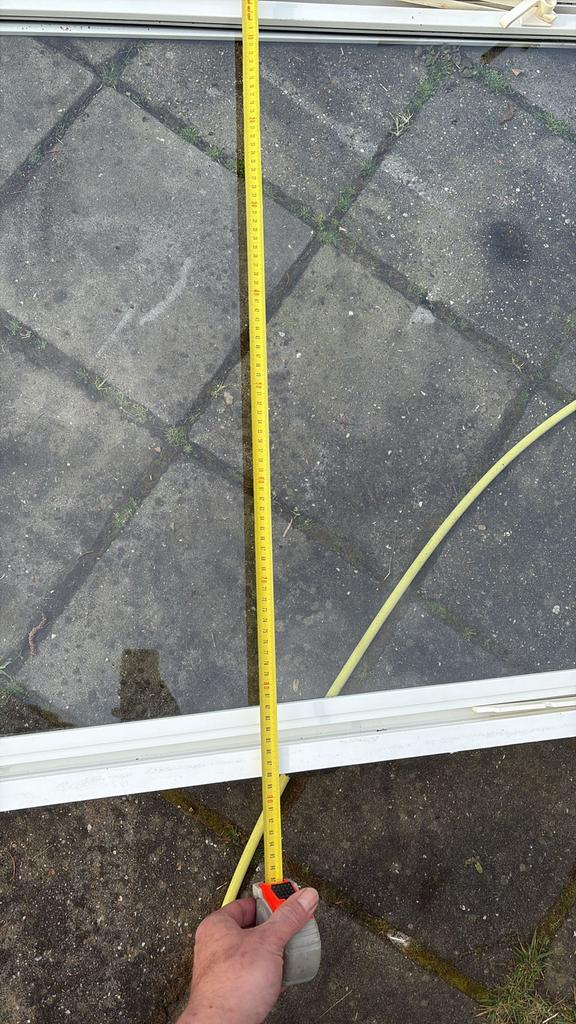 Kunststof kozijn, verweerd, 10 stuks, Ophalen, Gevelraam of Ruit, Gebruikt, 80 tot 120 cm