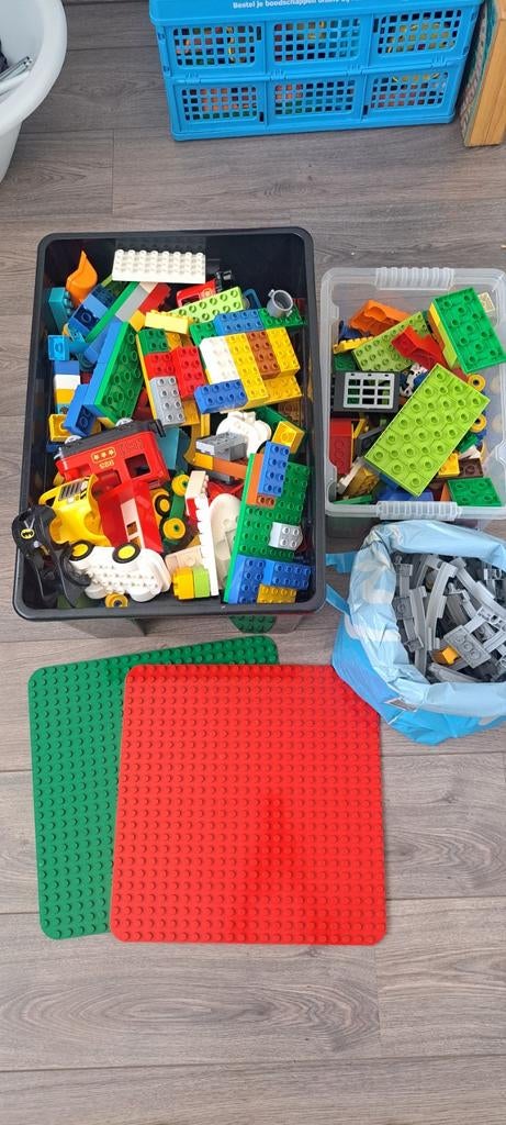 Grote partij Duplo met grondplaten en diverse blokken, Ophalen, Overige thema's, Duplo, Losse stenen
