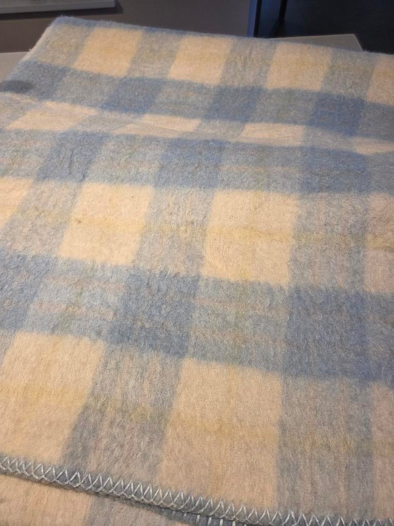 Vintage wollen deken AaBe, Huis en Inrichting, Woonaccessoires | Plaids en Woondekens, Ophalen of Verzenden, Gebruikt