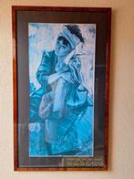 Ingelijste poster met passe-partout, Ophalen