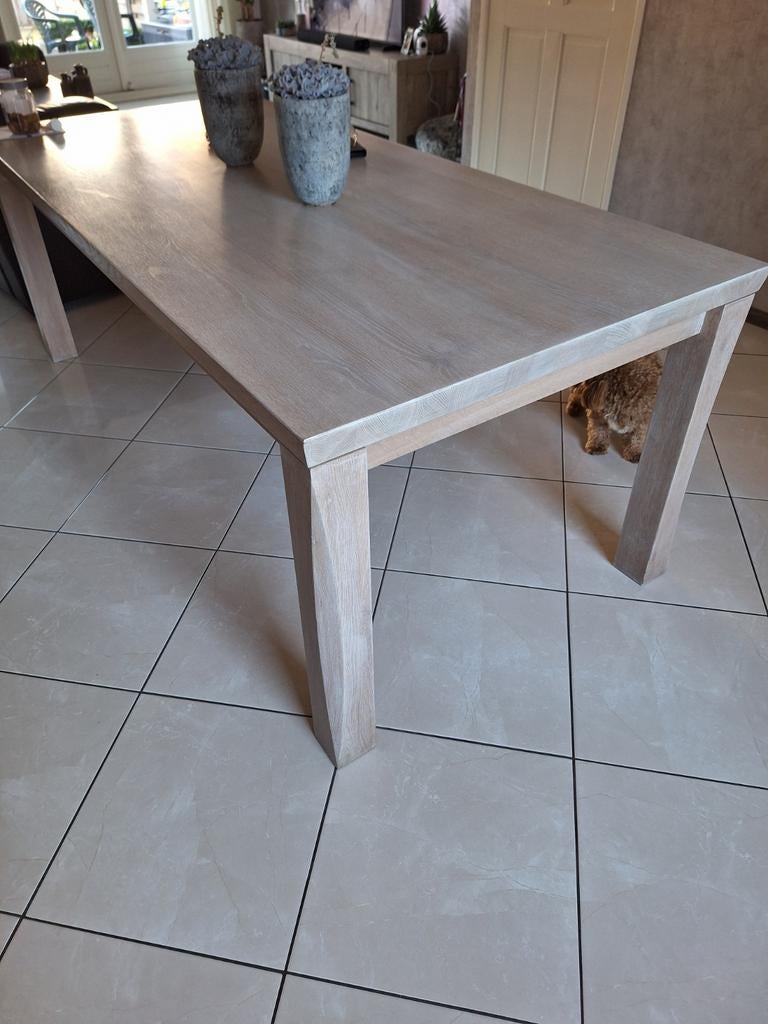 T.E.A.B grote eettafel 211x97, Ophalen, Gebruikt, 200 cm of meer, 50 tot 100 cm