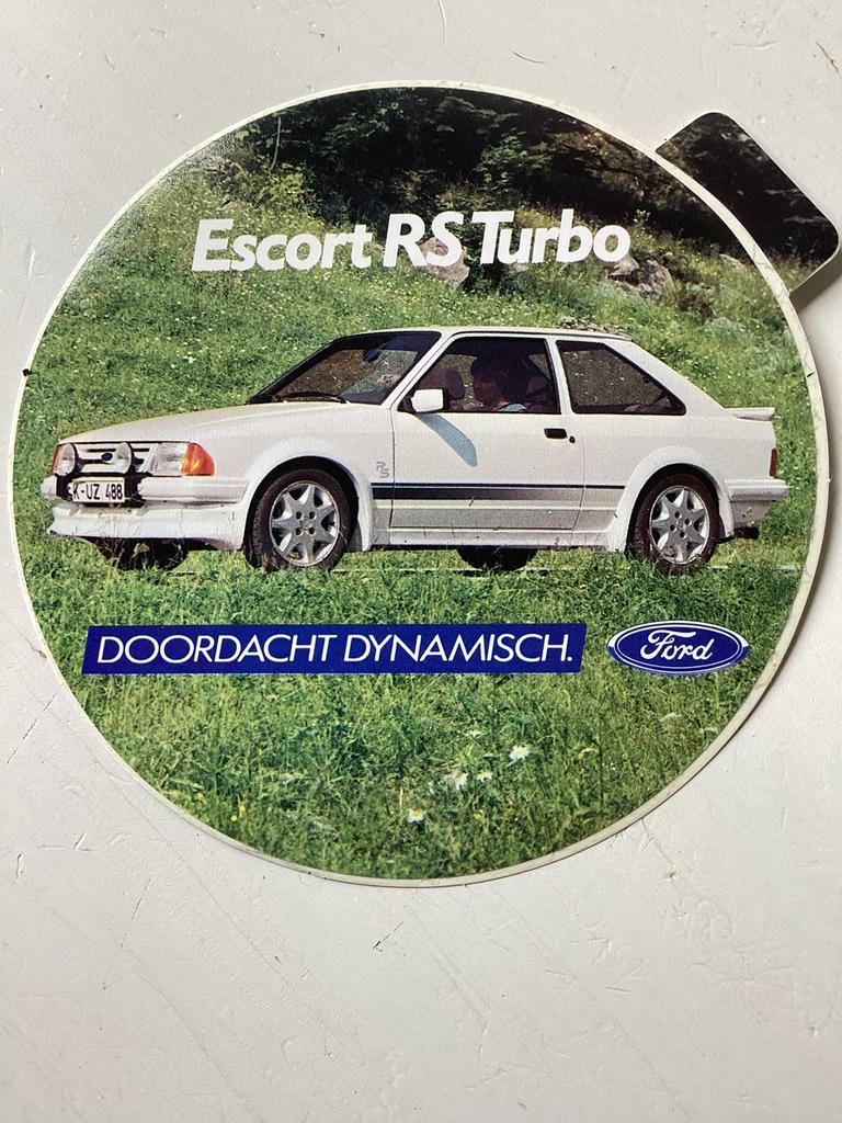 Sticker Ford Escort RS Turbo, Verzenden, Zo goed als nieuw, Auto of Motor