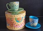 Giordano di Ponzano espresso kop en schotels - vintage nieuw, Antiek en Kunst, Ophalen of Verzenden