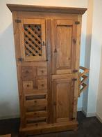 Mexicaanse grenen kast met veel opbergruimte, Huis en Inrichting, Kasten | Kledingkasten, Ophalen, Gebruikt, 100 tot 150 cm, Met lade(s)