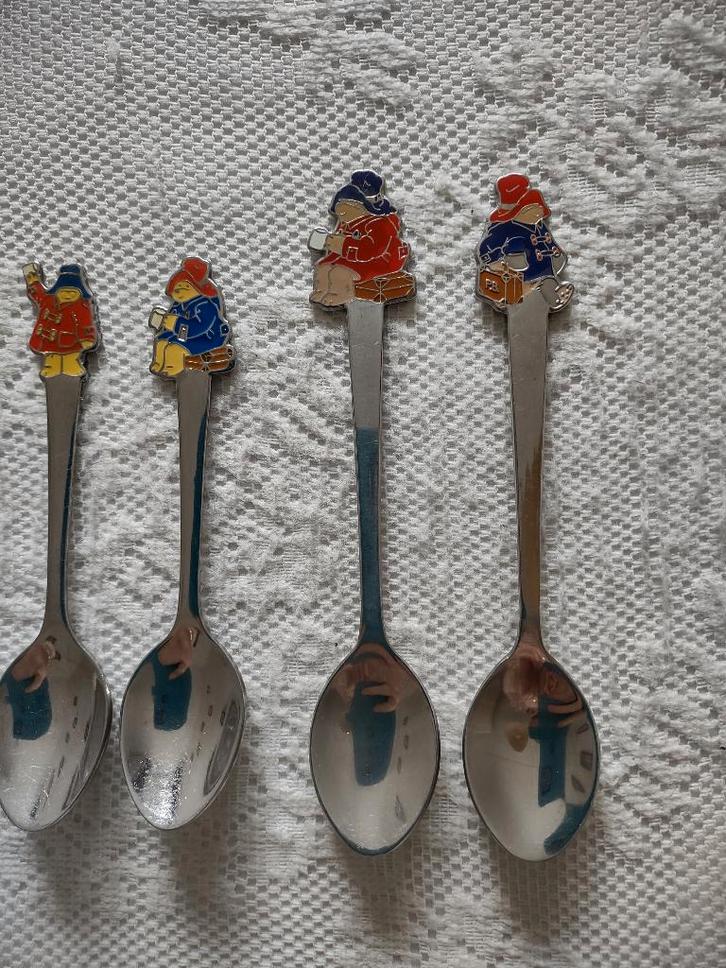 douwe egberts lepeltjes beertje Paddington, Antiek en Kunst, Antiek | Bestek, Ophalen of Verzenden