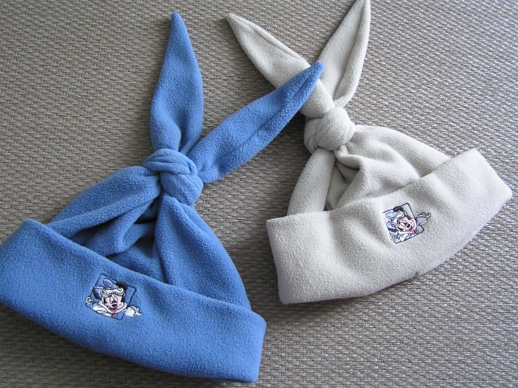 2x Minnie Mouse fleecemutsen., Disney, Meisje, Nieuw, Ophalen of Verzenden