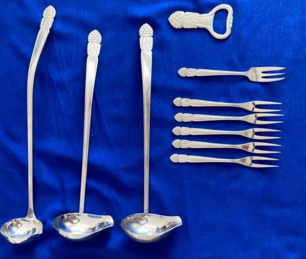 Gero zilmeta 361 braam: mooie bowllepels vorkjes flesopener, Ophalen