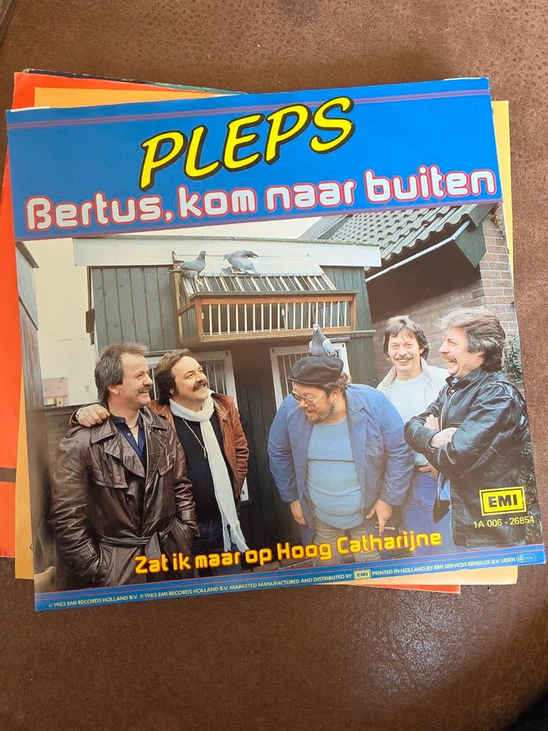 Pleps - Bertus, kom naar buiten  Zat ik maar op Hoog Cathar, Gebruikt, 7 inch, 1980 - 1989, Ophalen of Verzenden