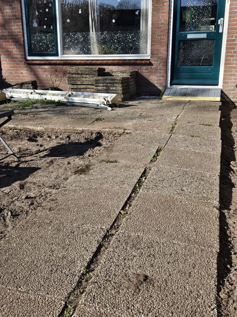 Tegels, Tuin en Terras, Ophalen, Gebruikt, Overige materialen