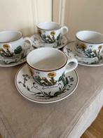 Villeroy & Boch Botanica 4 kopjes en schotels Scheveningen, Ophalen, Zo goed als nieuw, Overige stijlen, Kop(pen) en/of Schotel(s)