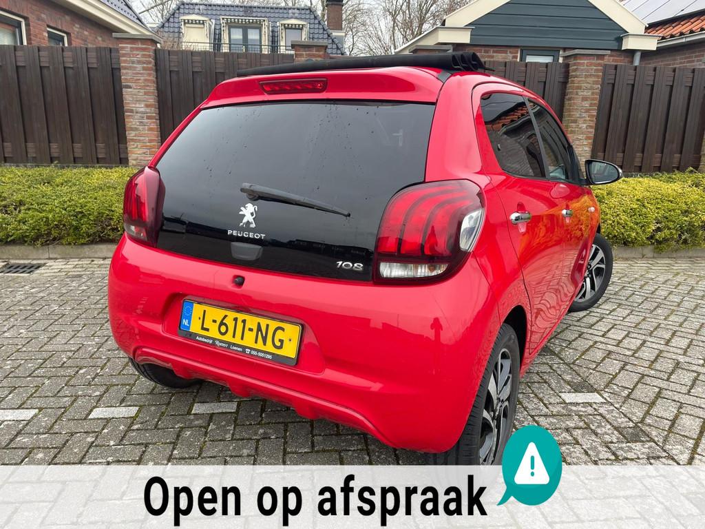 Peugeot 108 1.2 Puretech Allure 82pk CABRIO TOP, Auto's, Peugeot, Euro 5, Stof, Gebruikt, 1199 cc