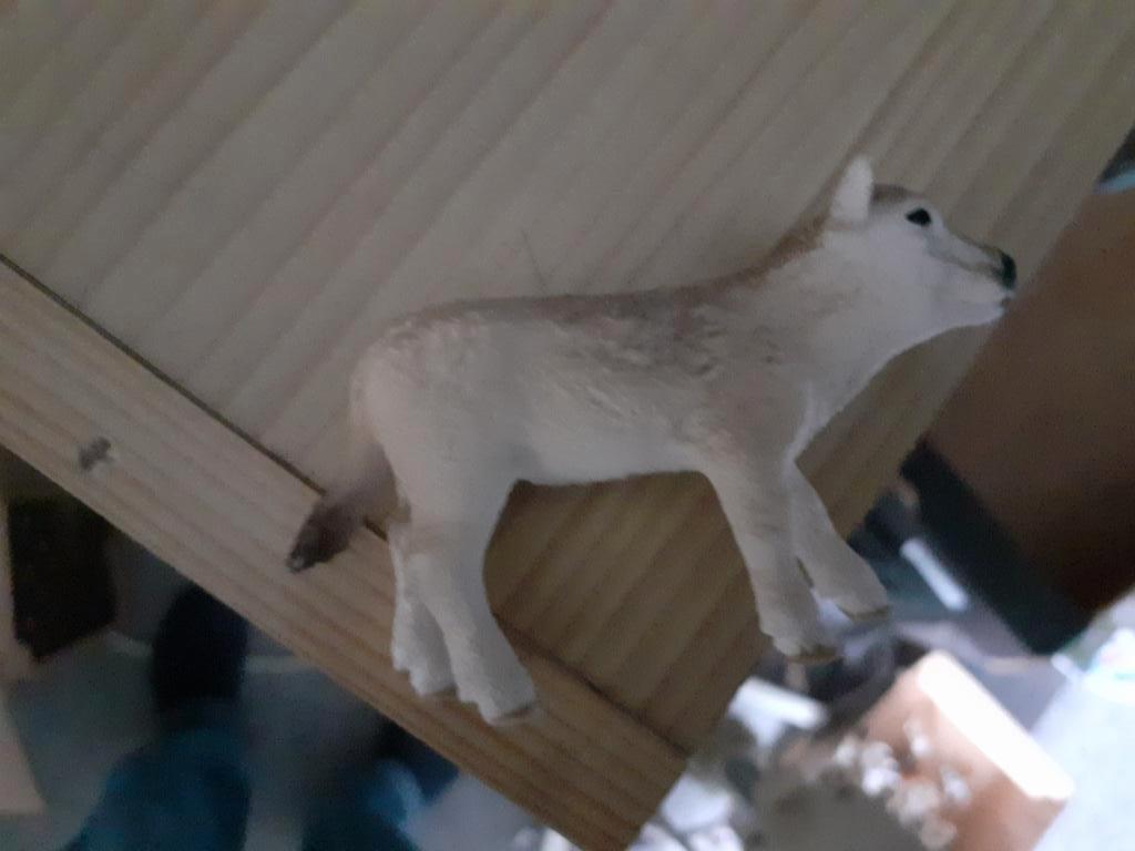 Schleich kalf uit set 42407. dierfiguur, Verzamelen, Dierenverzamelingen, Zo goed als nieuw, Beeldje of Figuurtje, Boerderijdier