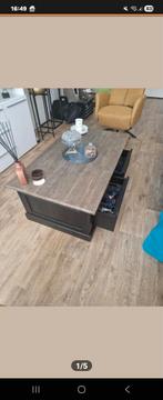 Salontafel met lades en eettafel, Ophalen