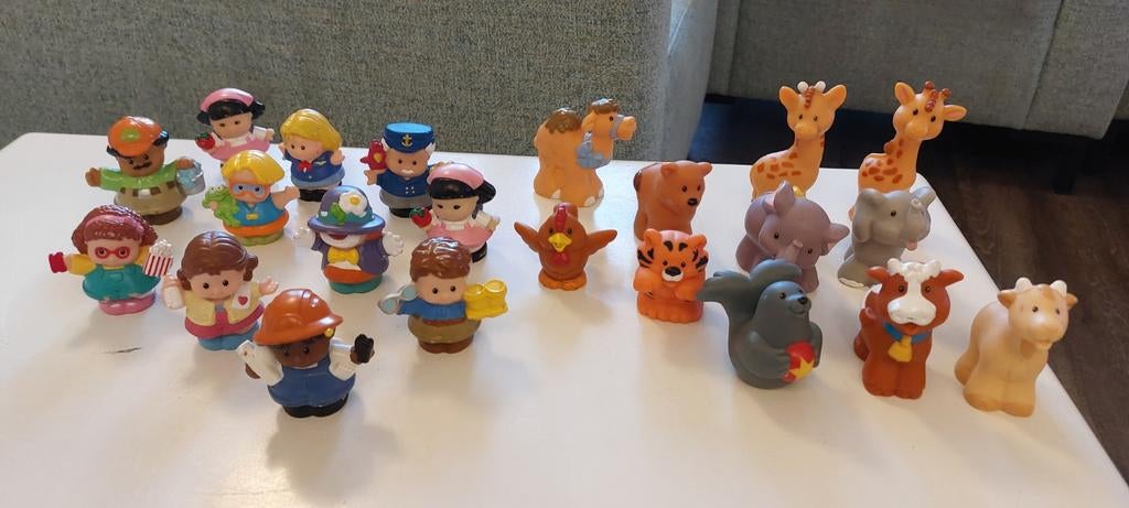 Fisher-Price Fisher Price Little People 22x dieren poppetjes, Ophalen of Verzenden, Gebruikt, Speelset