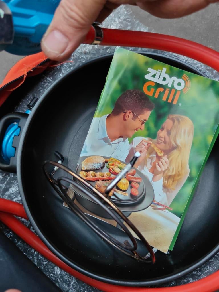Zibro Grill Draagbare Gasbarbecue met Accessoires, Ophalen of Verzenden, Zo goed als nieuw, Zibro
