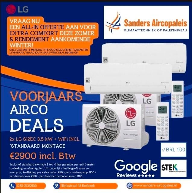 Pak nog snel uw aanbieding voor de zomer prijsverhoging!!, Witgoed en Apparatuur, Airco's, Nieuw, 3 snelheden of meer, Ophalen of Verzenden